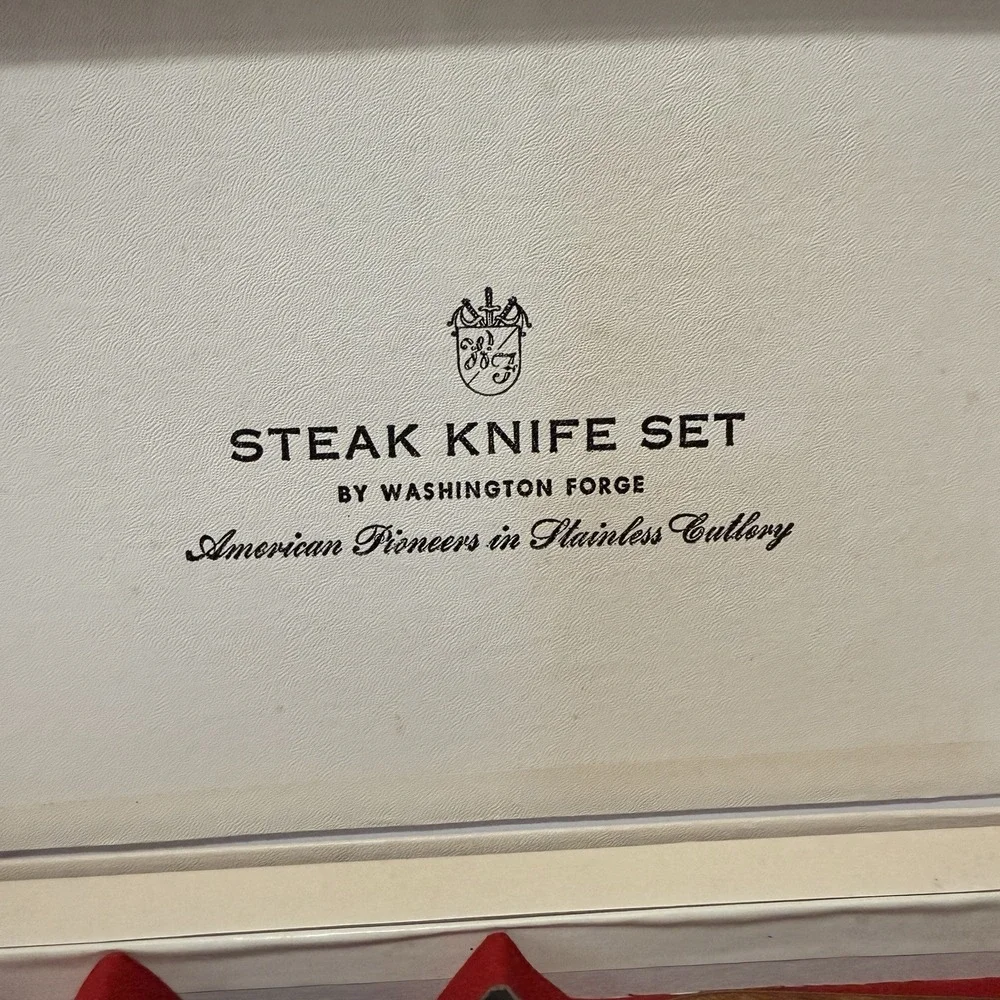 Washington‎ Forge Stainless Steel Butter Knife Set Wood Handles (Set of 6)